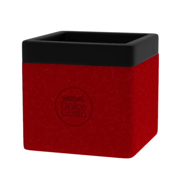 LIXEIRA VERMELHA SUSTENTÁVEL PARA CÁPSULAS - Image 4