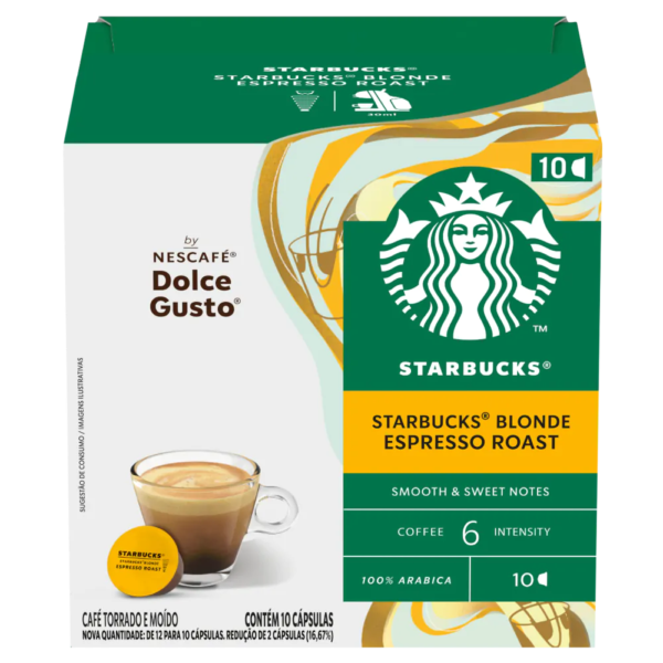STARBUCKS BLONDE ESPRESSO ROAST 10 CÁPSULAS