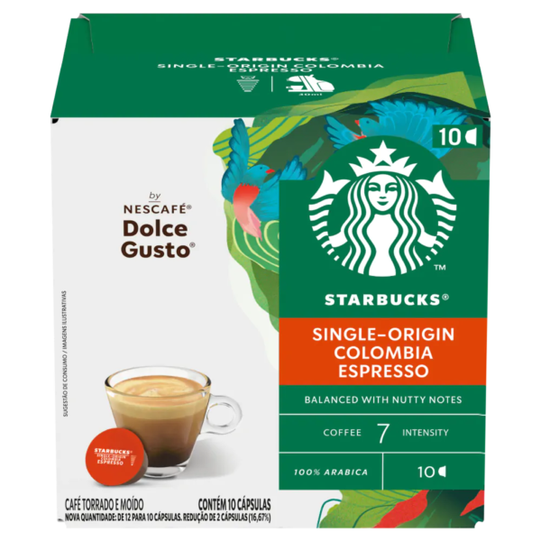 STARBUCKS ESPRESSO COLOMBIA 10 CÁPSULAS