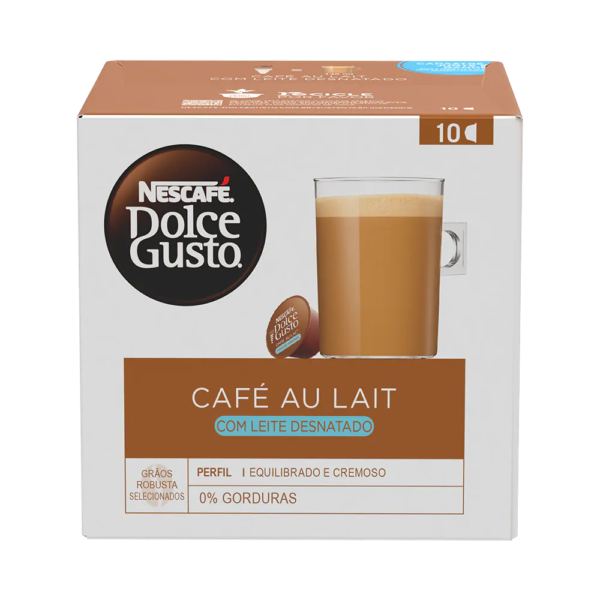 CAFÉ AU LAIT DESNATADO 10 CÁPSULAS