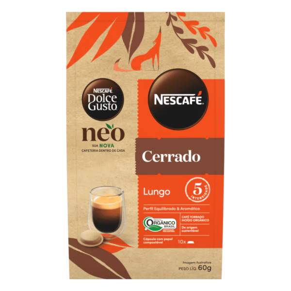 NEO Lungo Cerrado Orgânico 10 Cápsulas